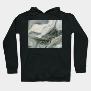 Abstract Art Gray Antique White Oil Painting Hoodie